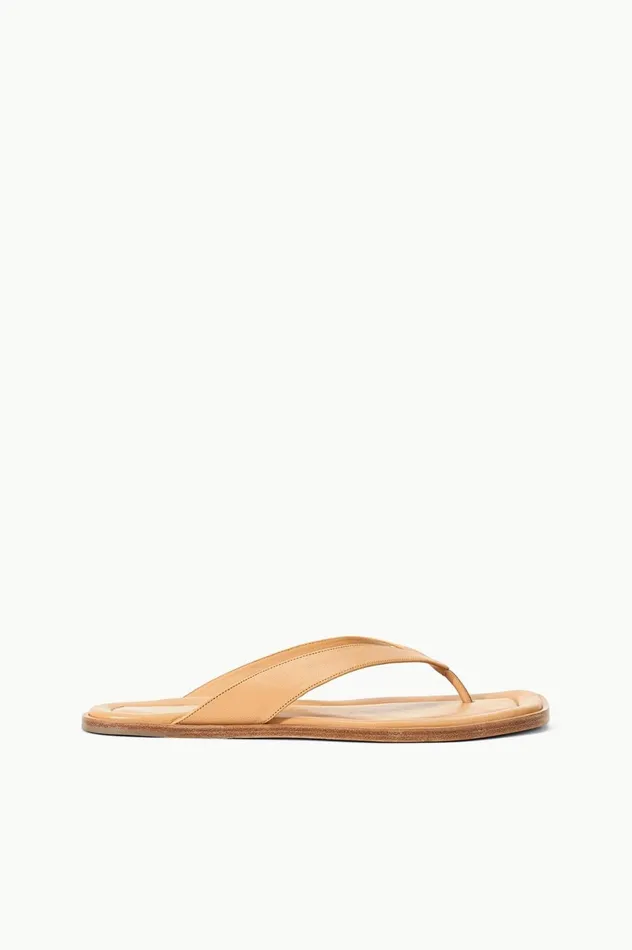 Women Sandals STAUD STAUD DANTE THONG SLIDE PORCINI