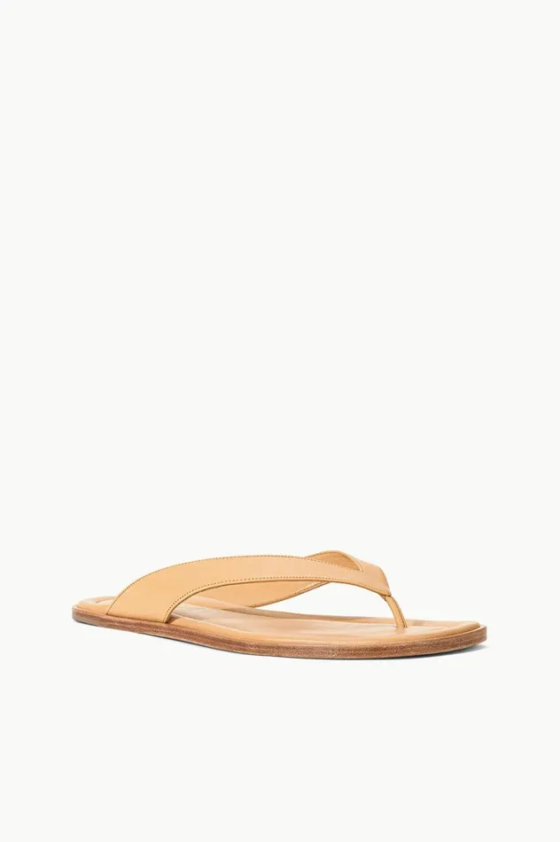 Women Sandals STAUD STAUD DANTE THONG SLIDE PORCINI Women Sandals STAUD STAUD DANTE THONG SLIDE PORCINI