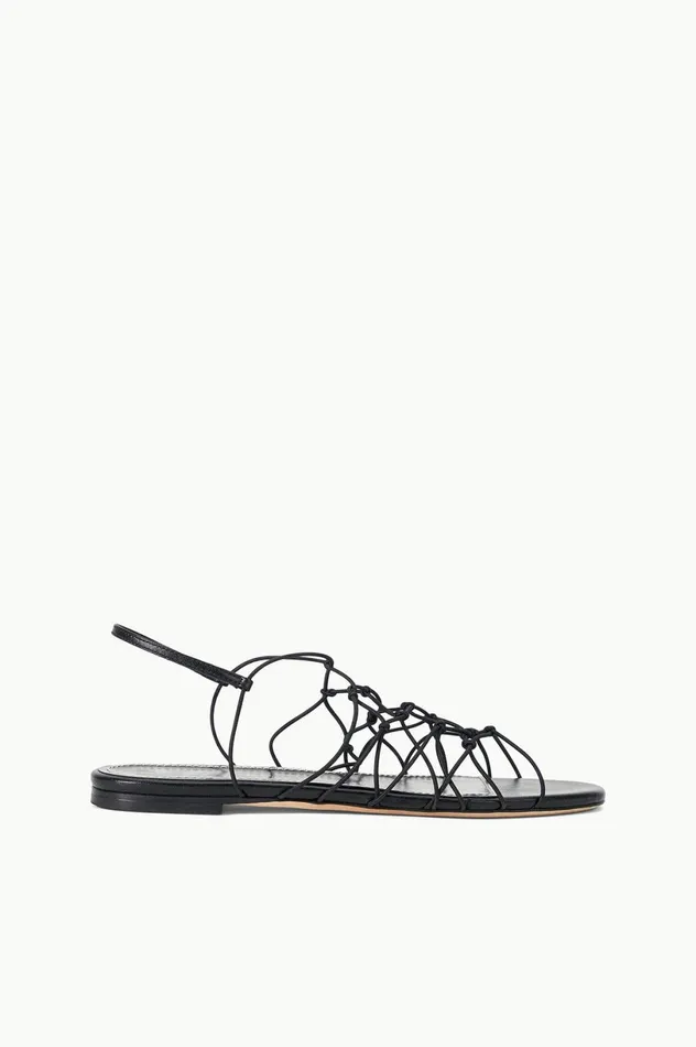 Women Sandals STAUD STAUD GIO KNOT SANDAL BLACK