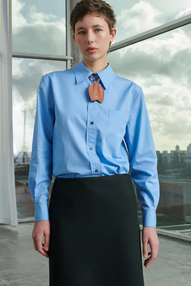Women SAPHIR SHIRT Blue Soeur Shirts