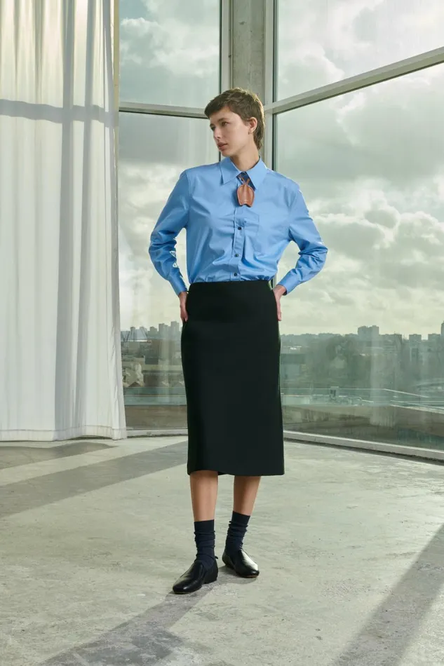 Women SAPHIR SHIRT Blue Soeur Shirts