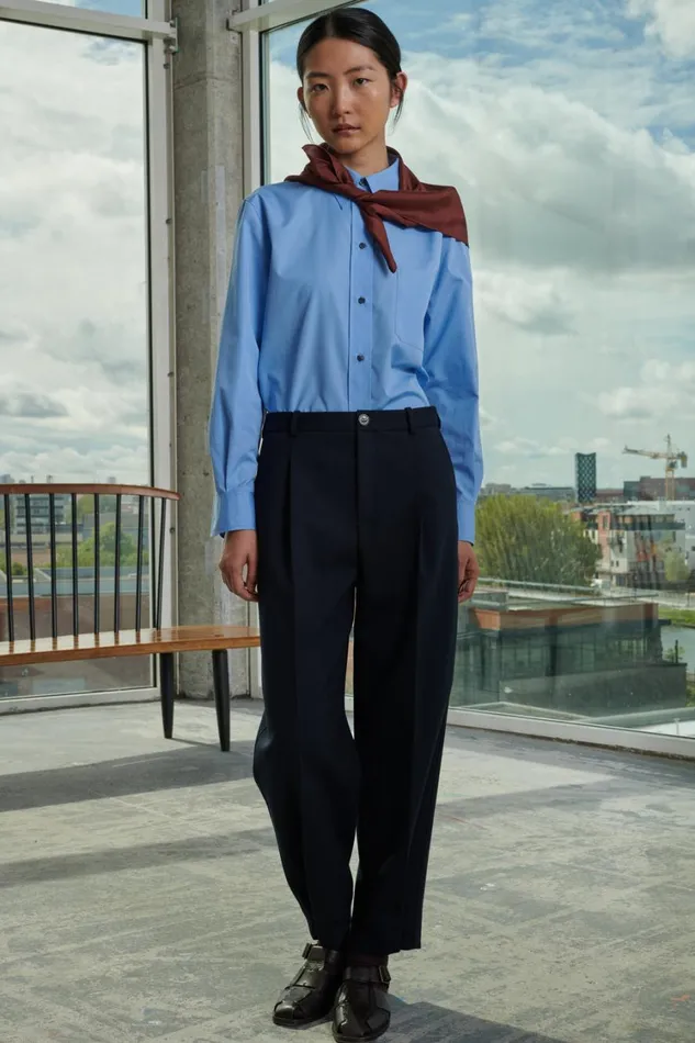 Women SAPHIR SHIRT Blue Soeur Shirts