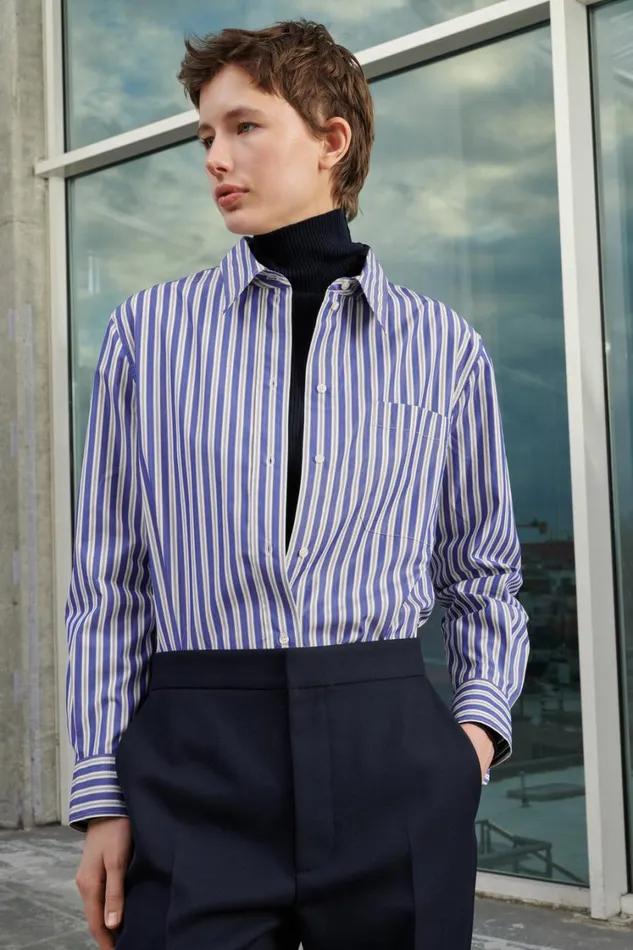 Women SAPPHIRE SHIRT Blueoffwhite Soeur Shirts