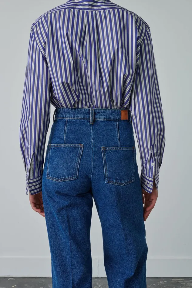Women SAPPHIRE SHIRT Blueoffwhite Soeur Shirts