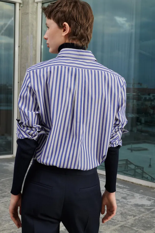 Women SAPPHIRE SHIRT Blueoffwhite Soeur Shirts