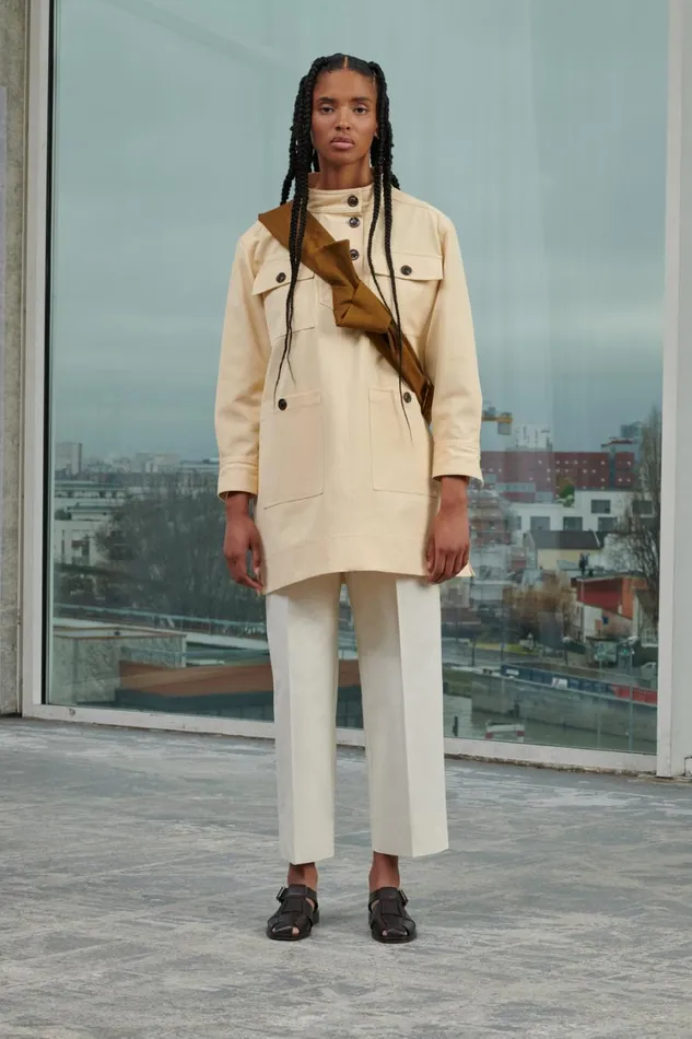 Women SARAJEVO TROUSERS Offwhite Soeur Trousers