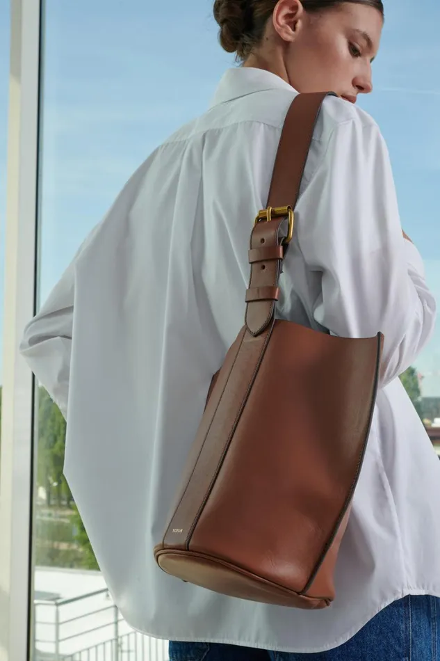 Women SAUL MINI BAG Brownnatural Soeur Bucket Bags
