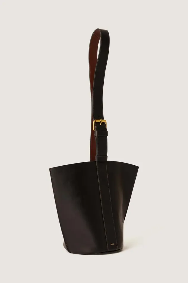 Women SAUL MINI BAG Noircognac Soeur Bucket Bags