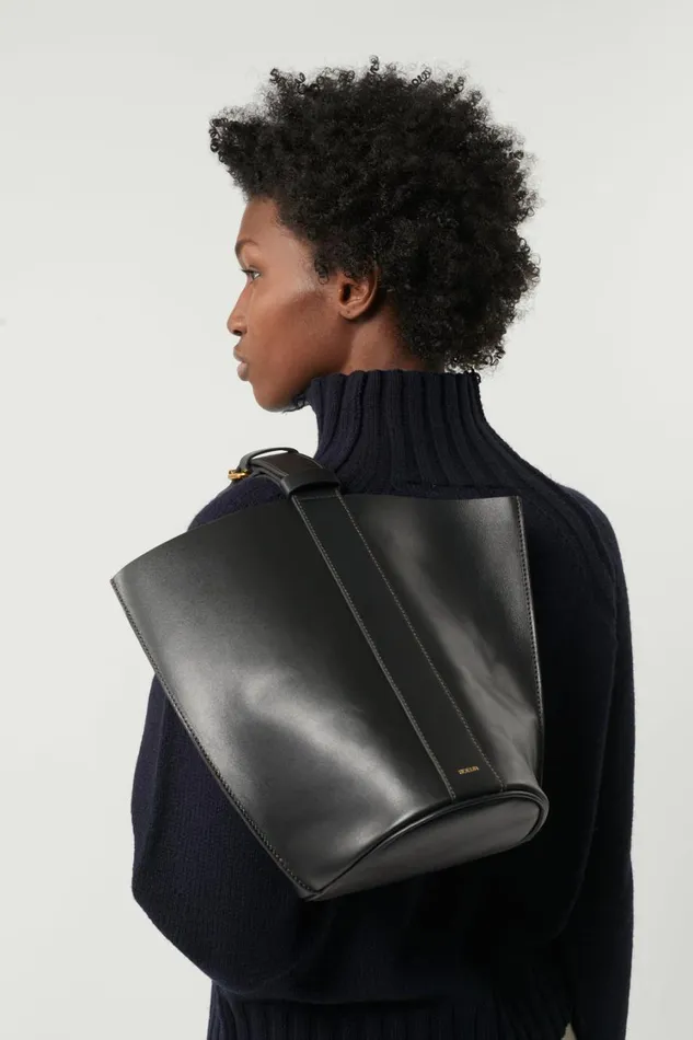 Women SAUL MINI BAG Noircognac Soeur Bucket Bags