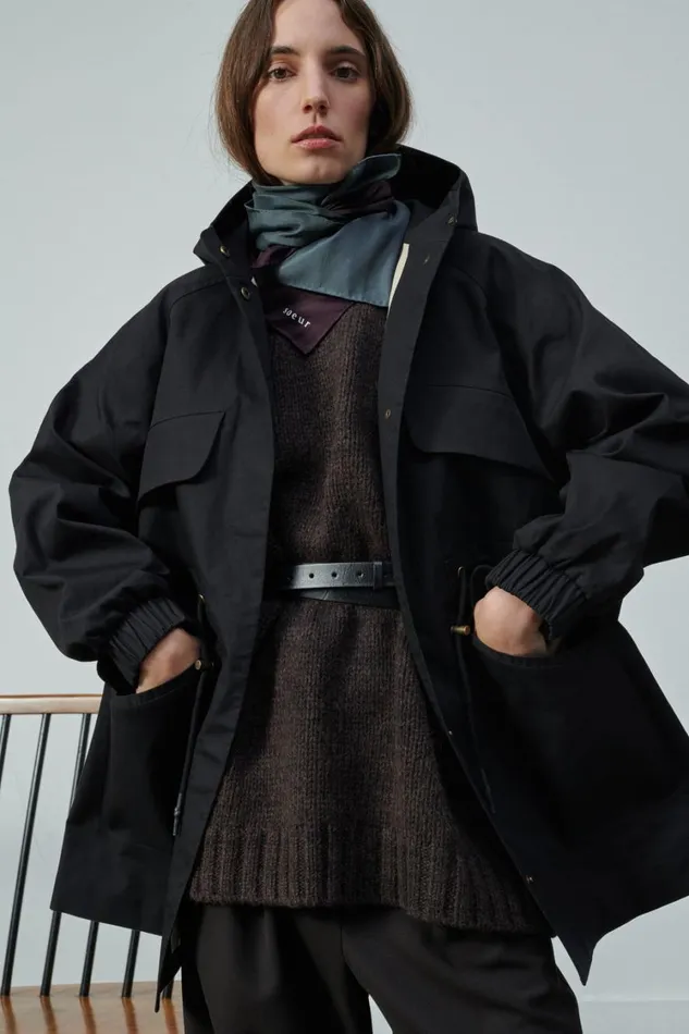 Women SEATTLE COAT Blackbrown Soeur Jackets and Coats