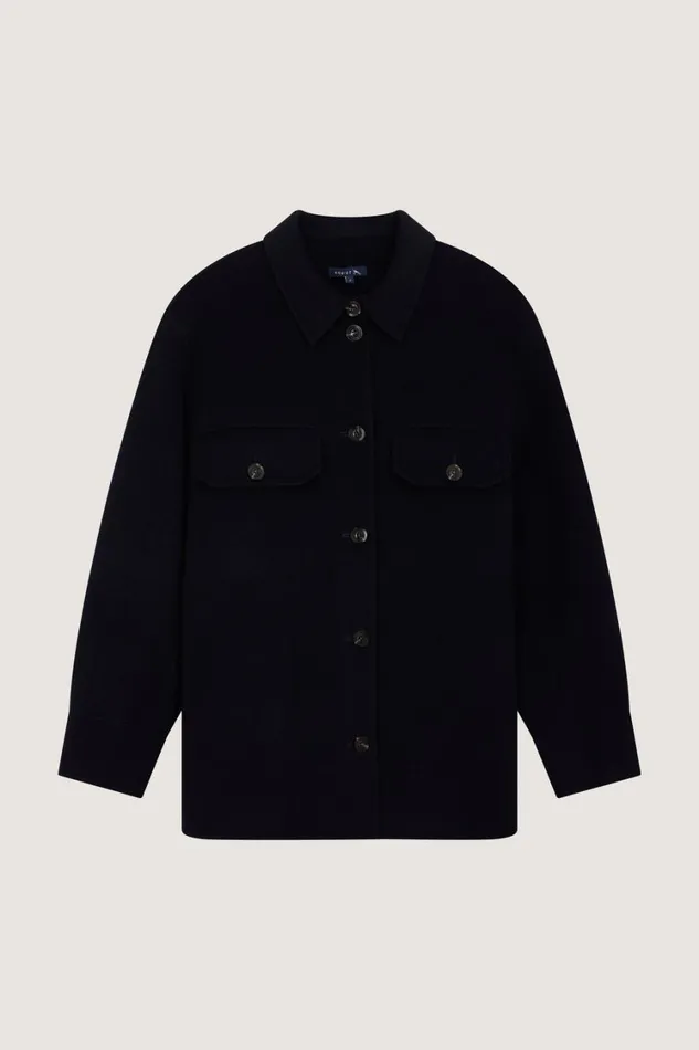 Women SERBIE JACKET Navy Soeur Jackets and Coats