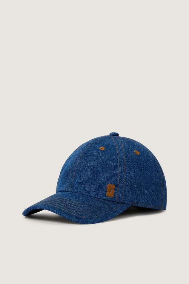 Women SERENA CAP Washed Blue Denim Soeur Hats