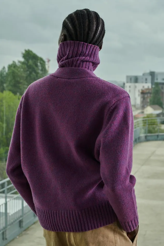 Women SERGIO CARDIGAN Purple Soeur Jumpers and Cardigans