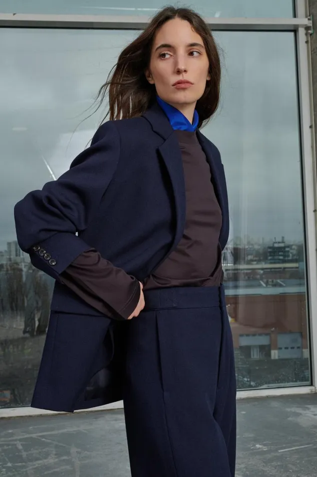 Women SEVRES JACKET Navy Soeur Jackets and Coats