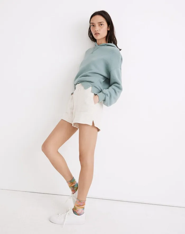 Women Shorts Madewell Airyterry StitchedPocket Sweatshorts
