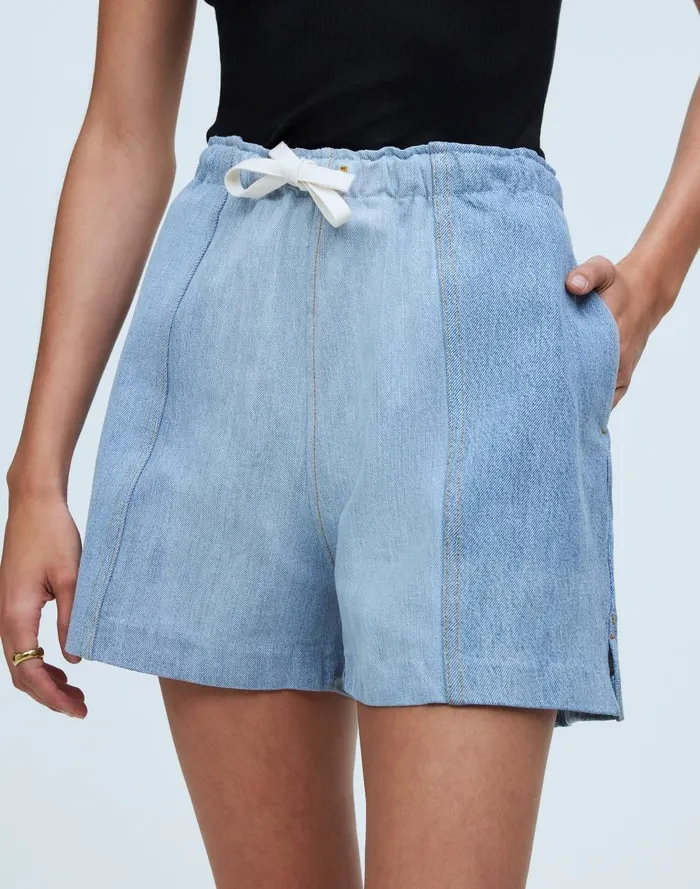 Women Shorts Madewell B Sides Meyer Cinch Shorts