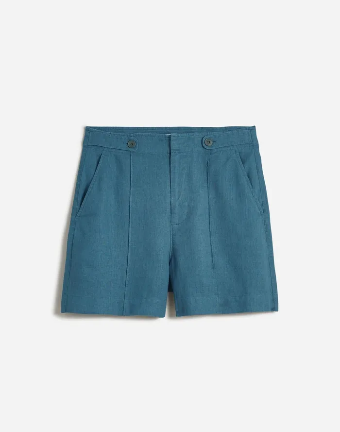 Women Shorts Madewell Clean ButtonTab Shorts In 100 Linen