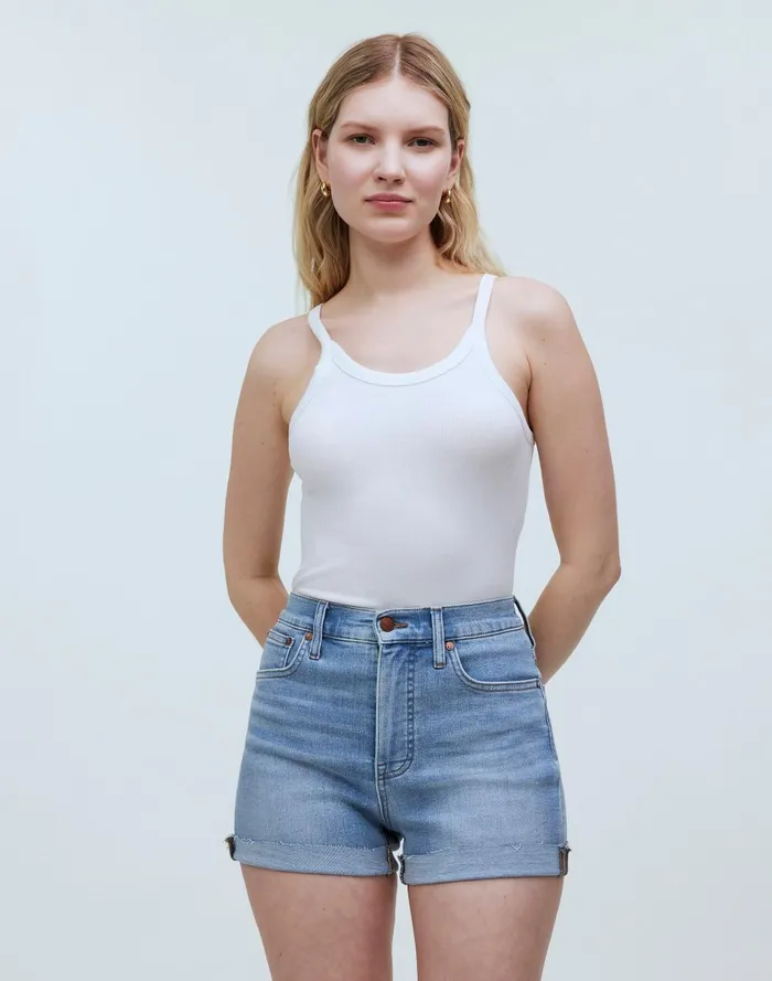 Women Shorts Madewell HighRise Denim Shorts In Beech Wash