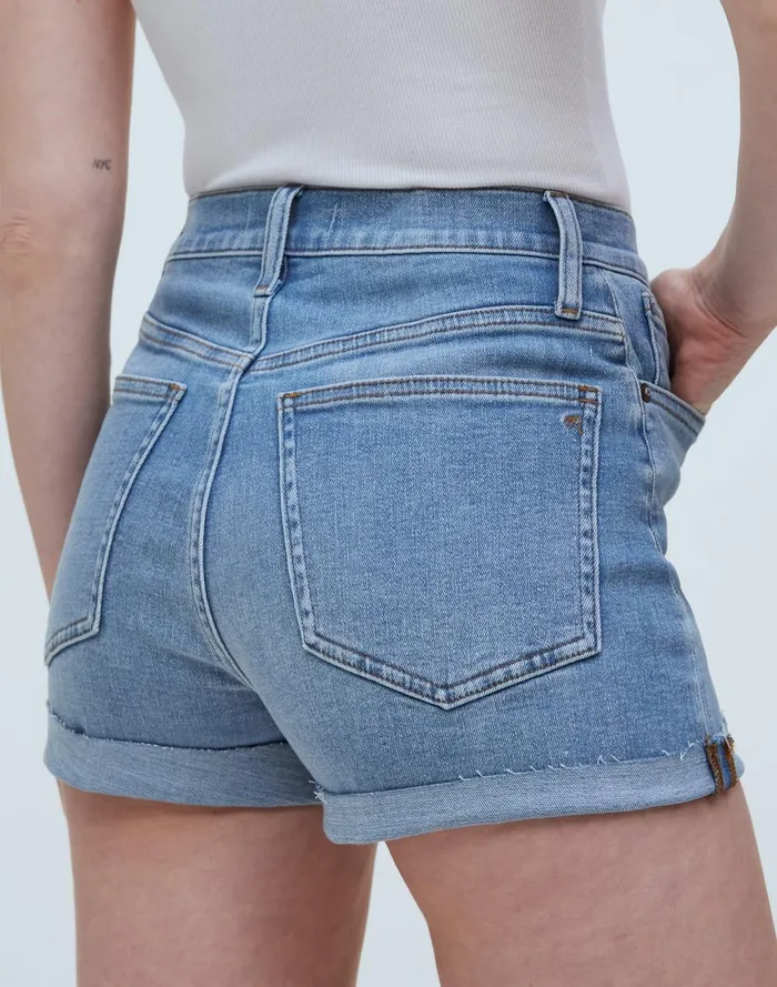 Women Shorts Madewell HighRise Denim Shorts In Beech Wash