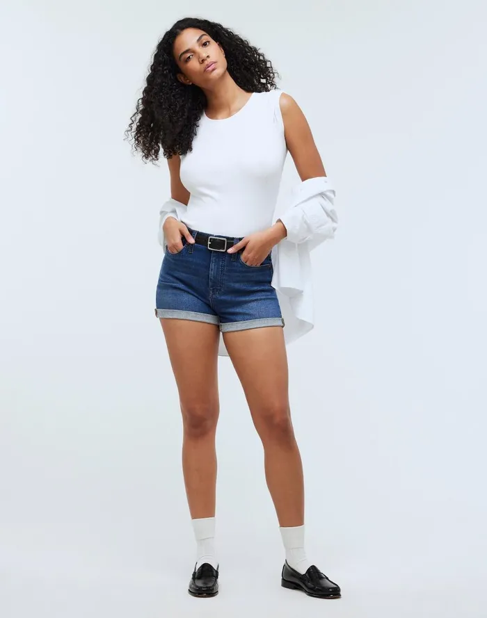 Women Shorts Madewell HighRise Denim Shorts In Karnes Wash