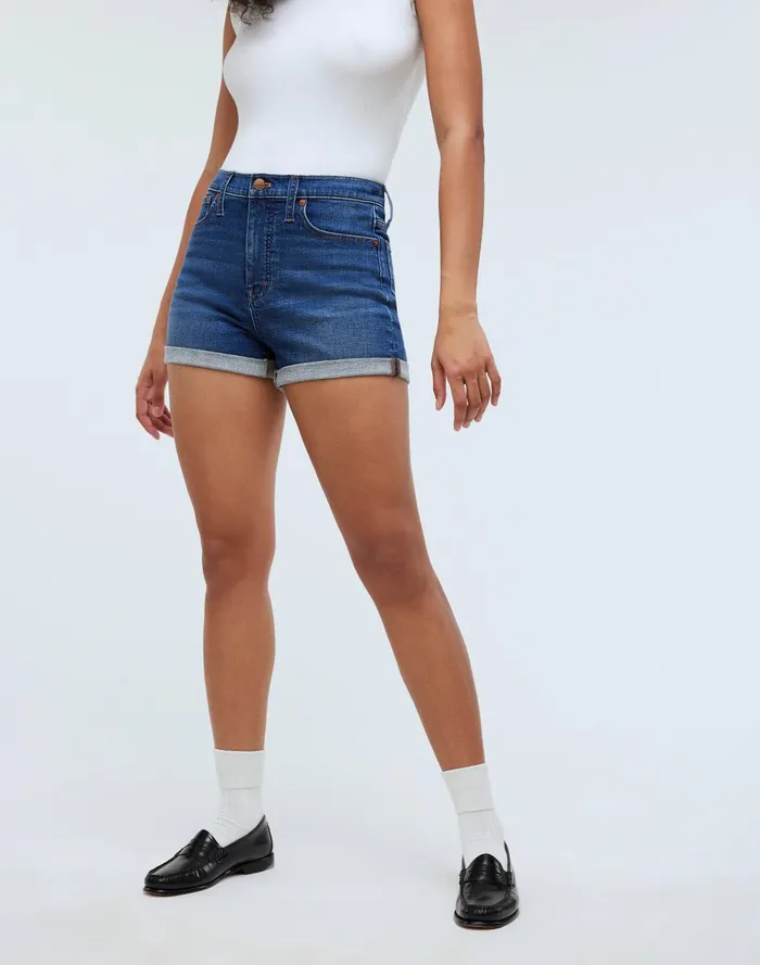 Women Shorts Madewell HighRise Denim Shorts In Karnes Wash