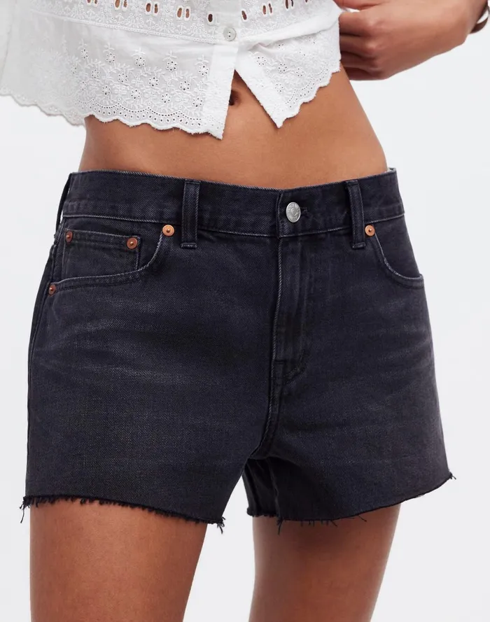 Women Shorts Madewell LowRise Boyfriend Shorts In Kelm Wash
