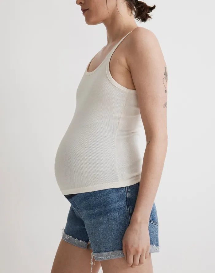 Women Shorts Madewell Maternity OverTheBelly Denim Shorts In Coeling Wash