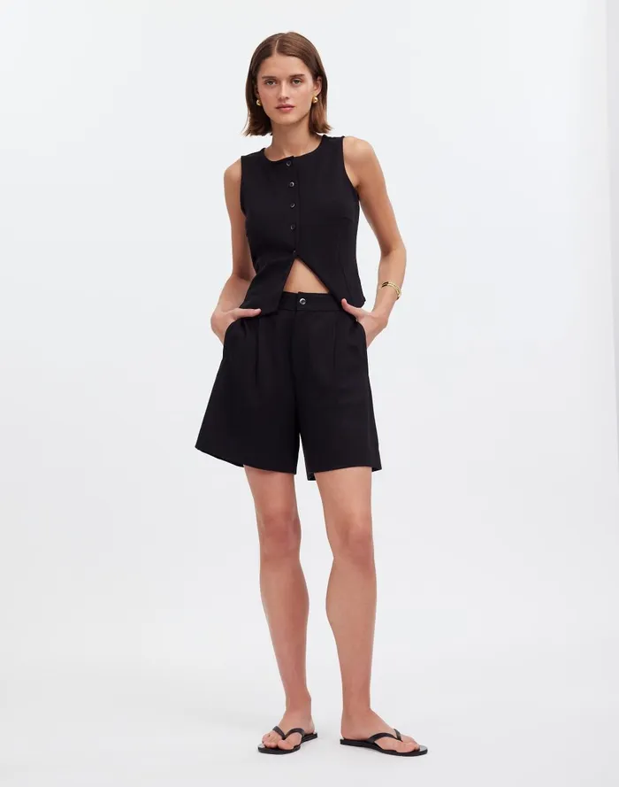 Women Shorts Madewell Pleated Short In Ponte