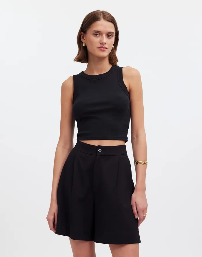 Women Shorts Madewell Pleated Short In Ponte