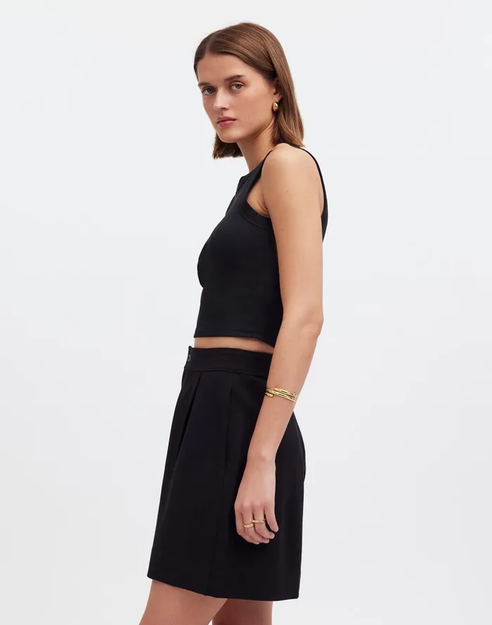 Women Shorts Madewell Pleated Short In Ponte
