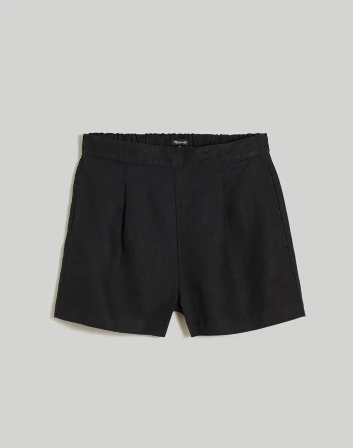 Women Shorts Madewell Plus Clean PullOn Shorts In 100 Linen