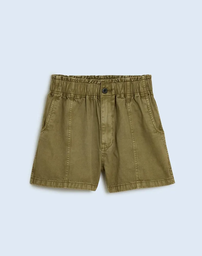 Women Shorts Madewell Plus PullOn Paperbag Shorts GarmentDyed Edition