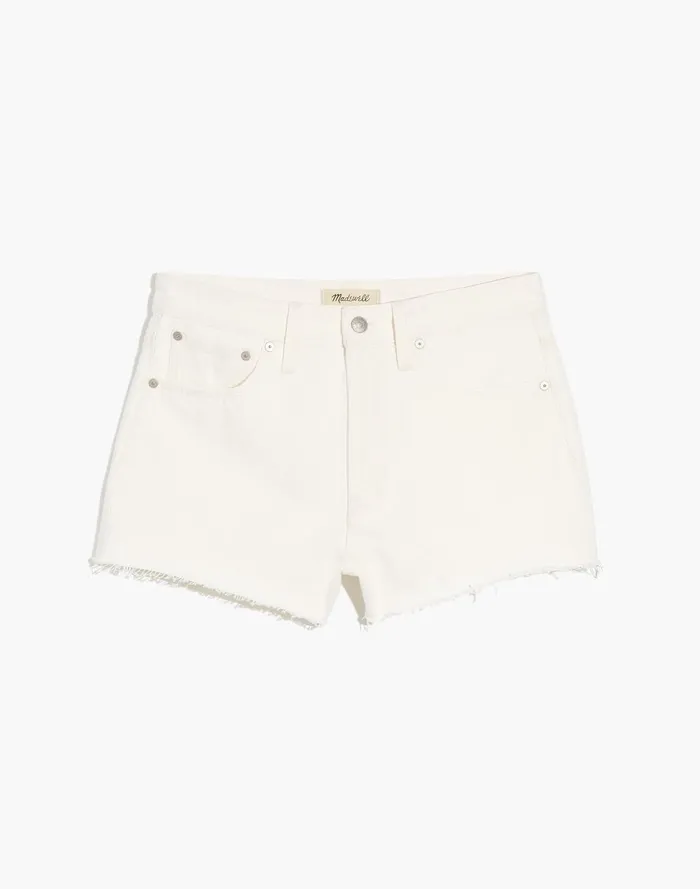 Women Shorts Madewell Plus Relaxed Denim Shorts In Tile White
