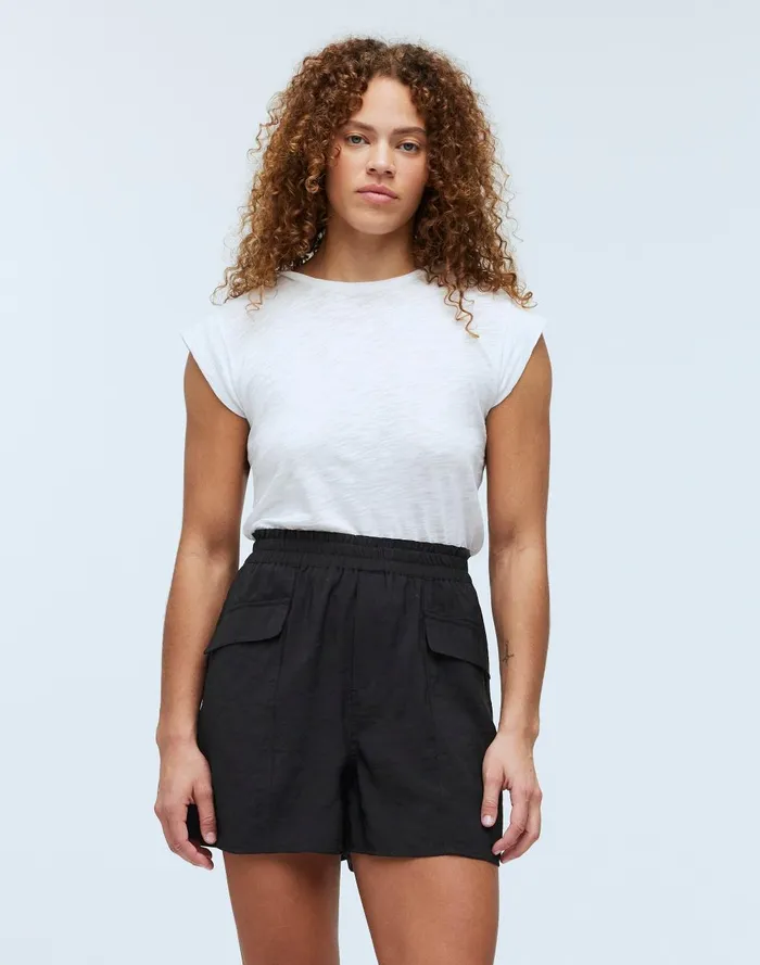Women Shorts Madewell PullOn Cargo Shorts In Softdrape