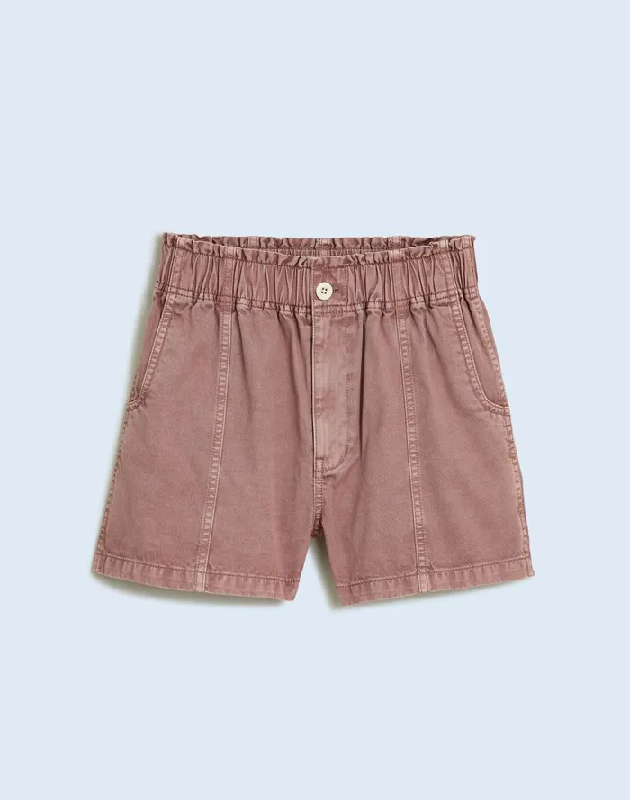 Women Shorts Madewell PullOn Paperbag Shorts GarmentDyed Edition