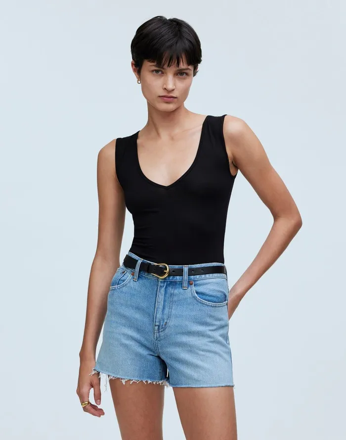 Women Shorts Madewell Relaxed Denim Shorts In Lytle Wash RawHem Edition