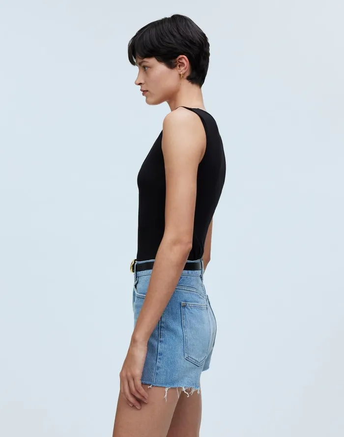 Women Shorts Madewell Relaxed Denim Shorts In Lytle Wash RawHem Edition