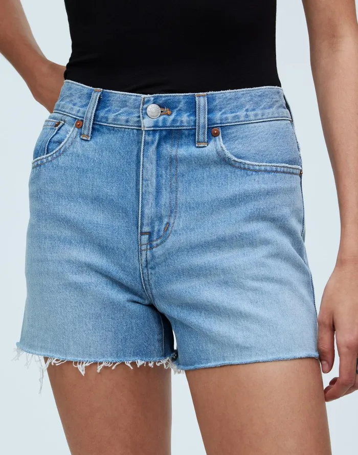 Women Shorts Madewell Relaxed Denim Shorts In Lytle Wash RawHem Edition