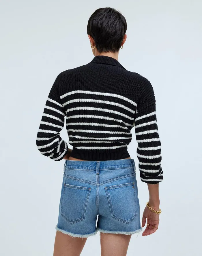 Women Shorts Madewell Relaxed MidLength Denim Shorts In Bonavie Wash RawHem Edition