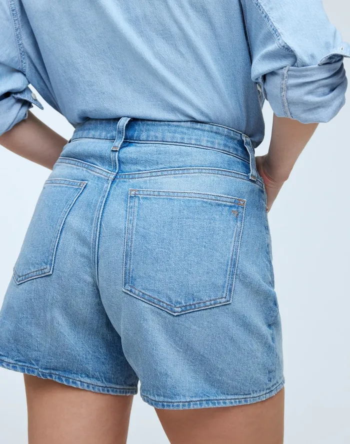 Women Shorts Madewell The Curvy Perfect Vintage MidLength Jean Short In Grennan Wash