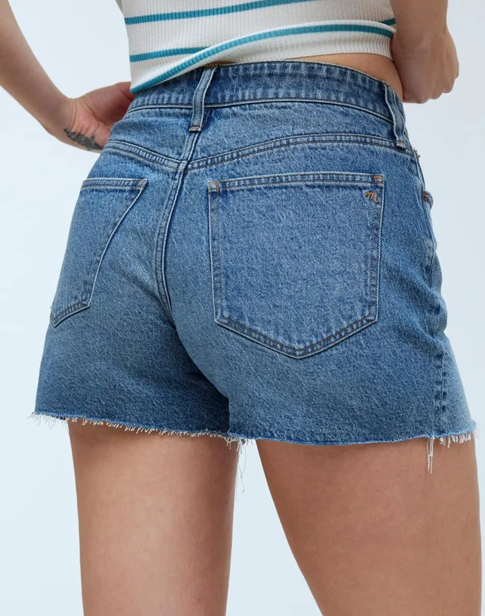 Women Shorts Madewell The Curvy Perfect Vintage Short In Dewberry Wash