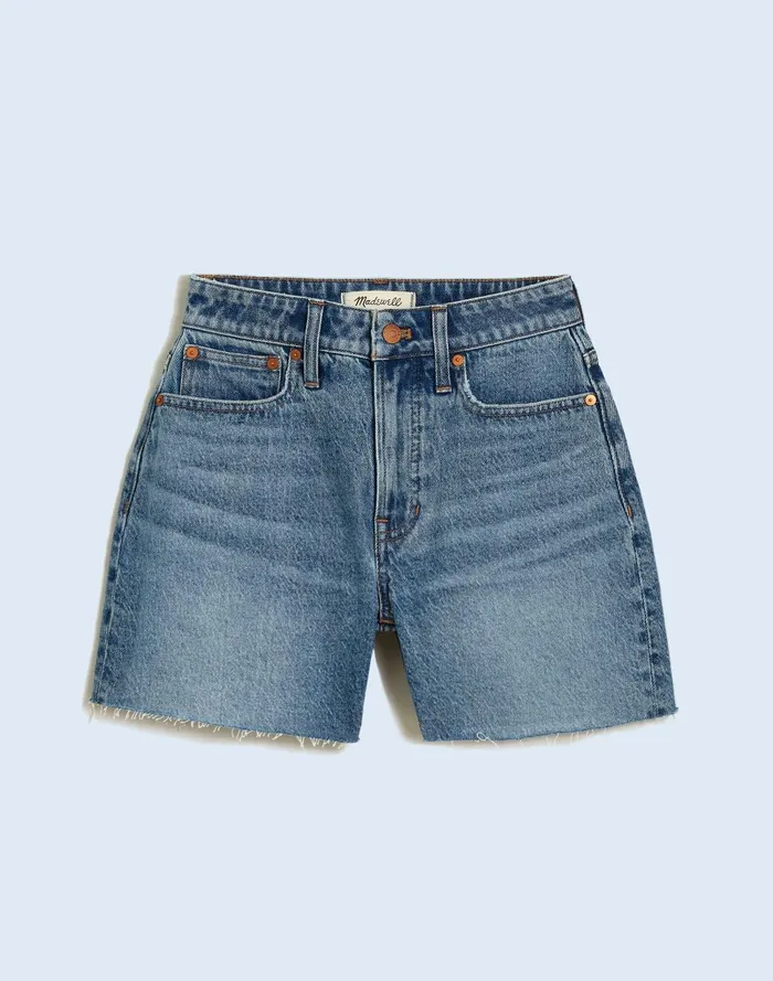 Women Shorts Madewell The Curvy Perfect Vintage Short In Dewberry Wash