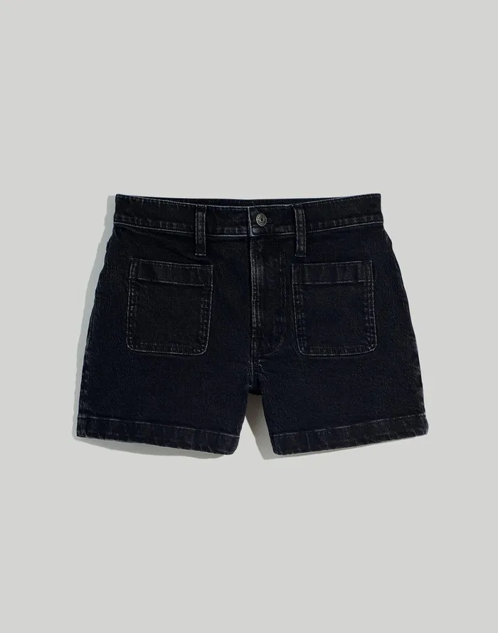 Women Shorts Madewell The Denim Emmett Short Patch Pocket Edition