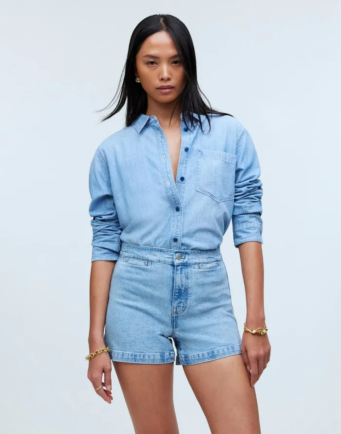 Women Shorts Madewell The Denim Emmett Short Welt Pocket Edition