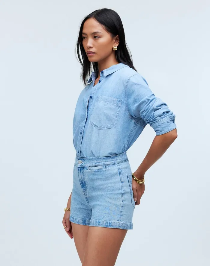 Women Shorts Madewell The Denim Emmett Short Welt Pocket Edition