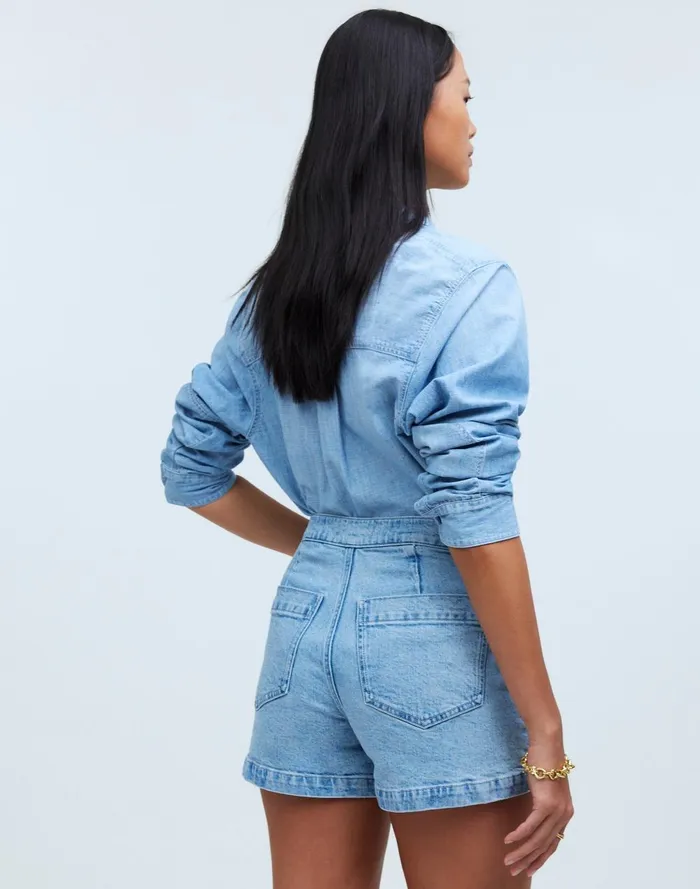 Women Shorts Madewell The Denim Emmett Short Welt Pocket Edition