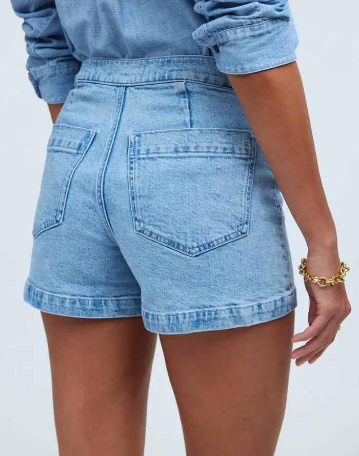 Women Shorts Madewell The Denim Emmett Short Welt Pocket Edition
