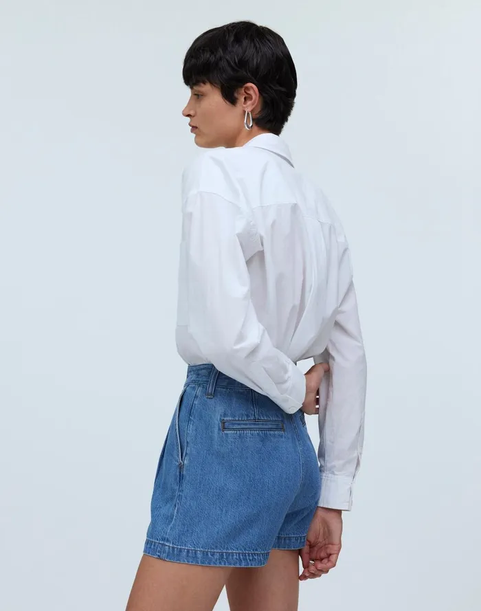 Women Shorts Madewell The Harlow Jean Short In Saltzman Wash