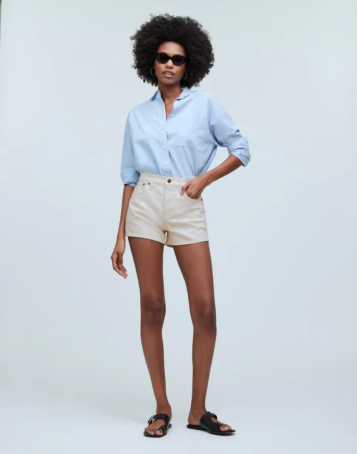 Women Shorts Madewell The Perfect Vintage Jean Short In Vintage Canvas