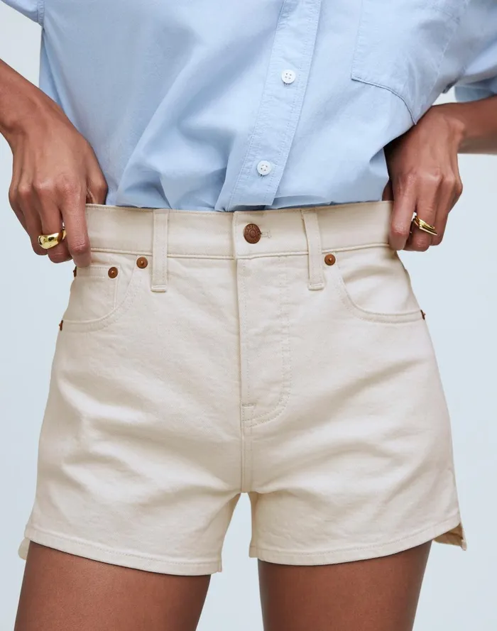 Women Shorts Madewell The Perfect Vintage Jean Short In Vintage Canvas
